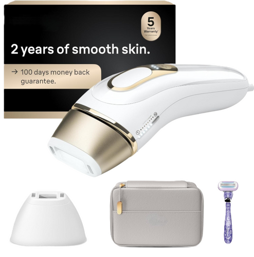 IPL Hair Removal for Women and Men, Permanent Laser Hair Reduction At-Home, 2 Heads, Pouch