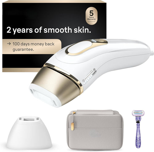 IPL Hair Removal for Women and Men, Permanent Laser Hair Reduction At-Home, 2 Heads, Pouch